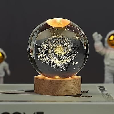 Explore the Universe: 3D Solar System Crystal Ball Night Light Explore the Universe: 3D Solar System Crystal Ball Night Light